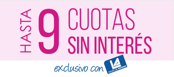 HASTA 9 CUOTAS SIN INTERÉS